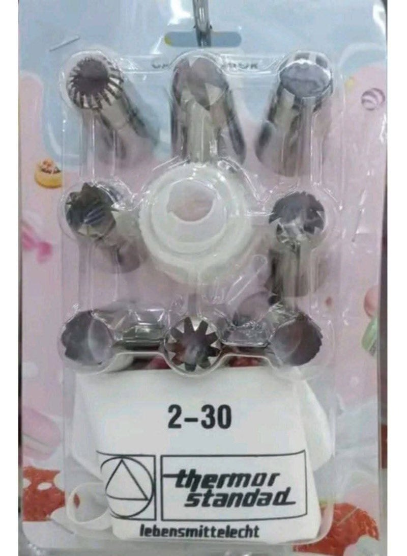 Stainless steel cake piping bag, 8 pieces - Image 4